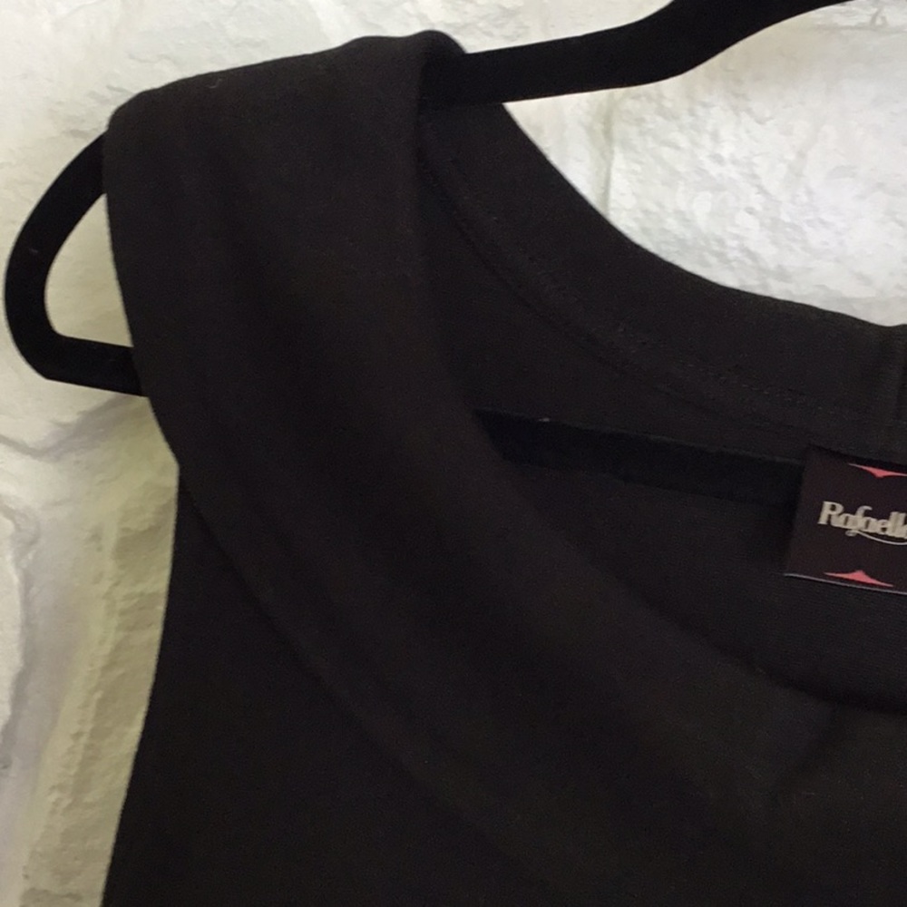NWT Rafella XL Black Sleeveless Dress W/ Collar - Picture 9 of 15